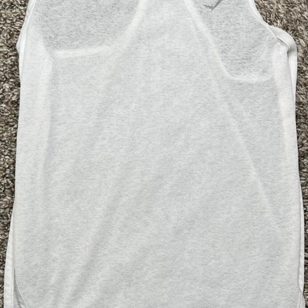 Gymshark Women's White and Grey Vest